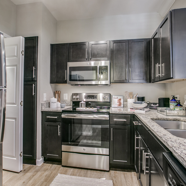 The Gael - fully equipped kitchen with marble countertops